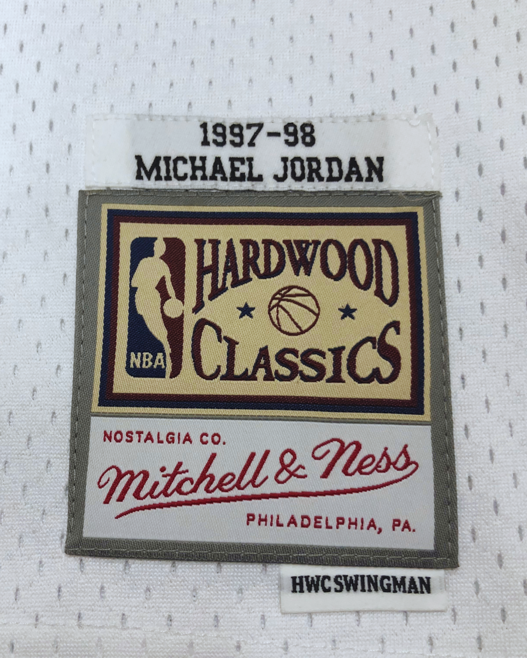 Michael Jordan - Chicago Bulls 1997/98 Jersey Blanco "The Last Dance" Mitchell & Ness